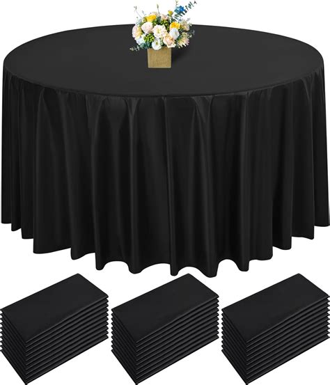 amazon round plastic tablecloths|disposable round plastic tablecloths.